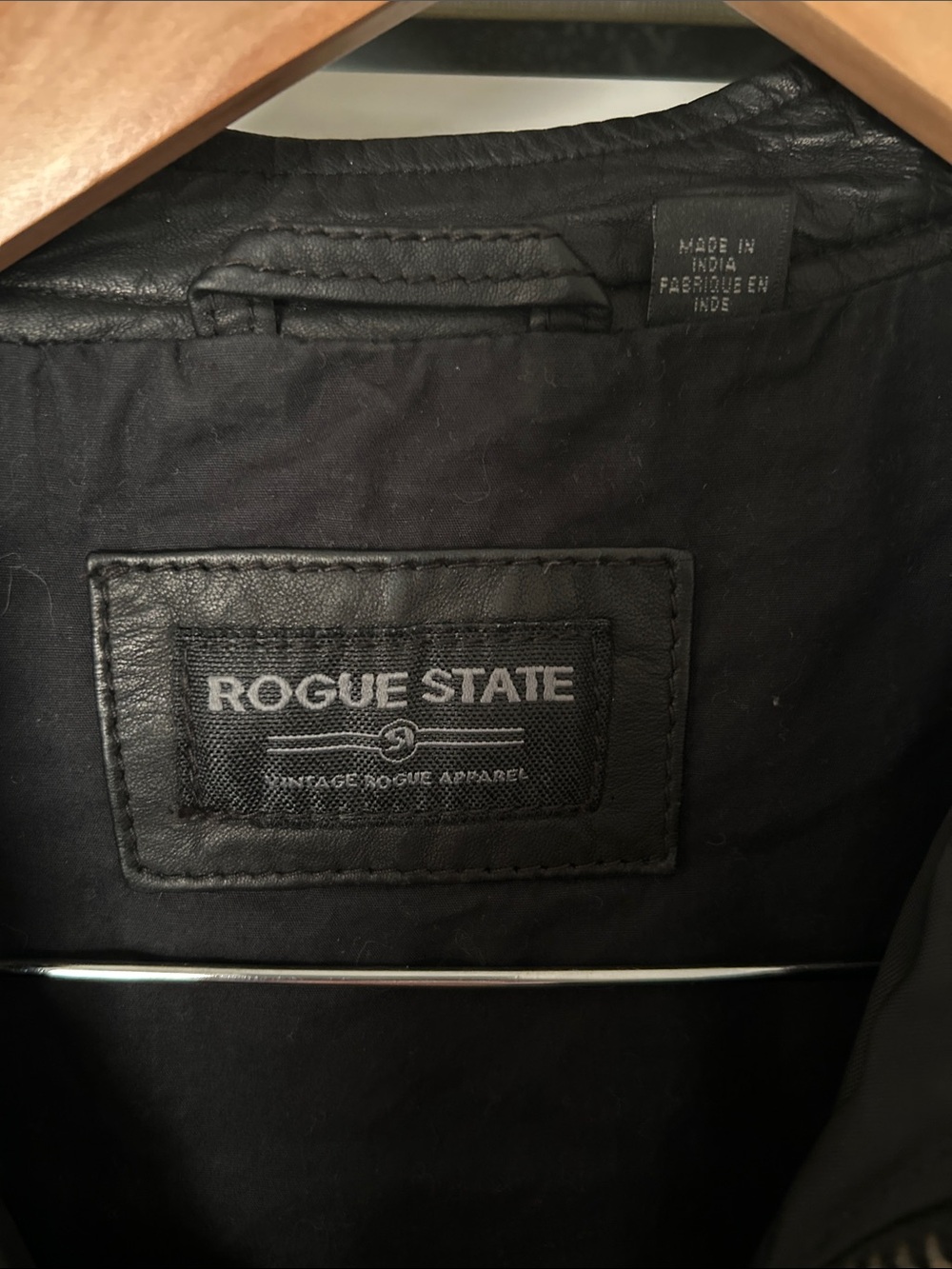 Rogue State Mens Black Bomber Jacket